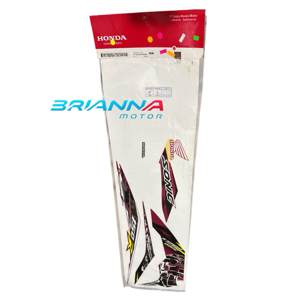 STRIPING SET KIRI PINK SONIC 150R 871X0 K56 N00ZDL