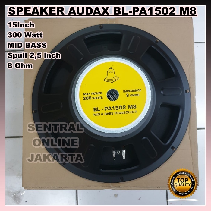 SPEAKER BELL BL-PA1502 M8 FULL RANGE 300 WATT PA 1502 BL PA1502 15in 15inch MIDD BASS ORIGINAL PRODU