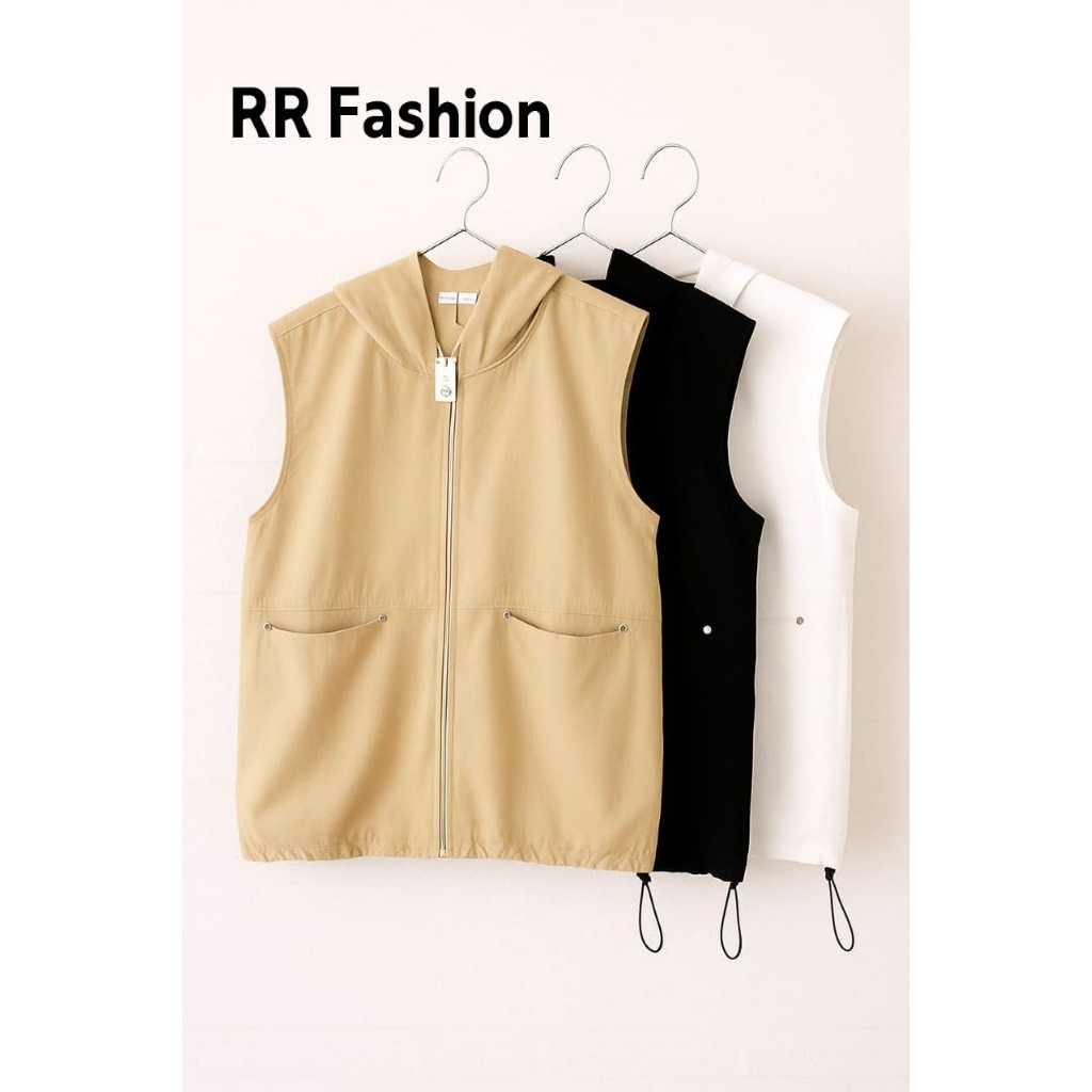 RR Fashion Rompi Parasut Premium Wanita Rompi Parasut / Premium/ Vest/Hoodie/Parasut Import/Kekinian