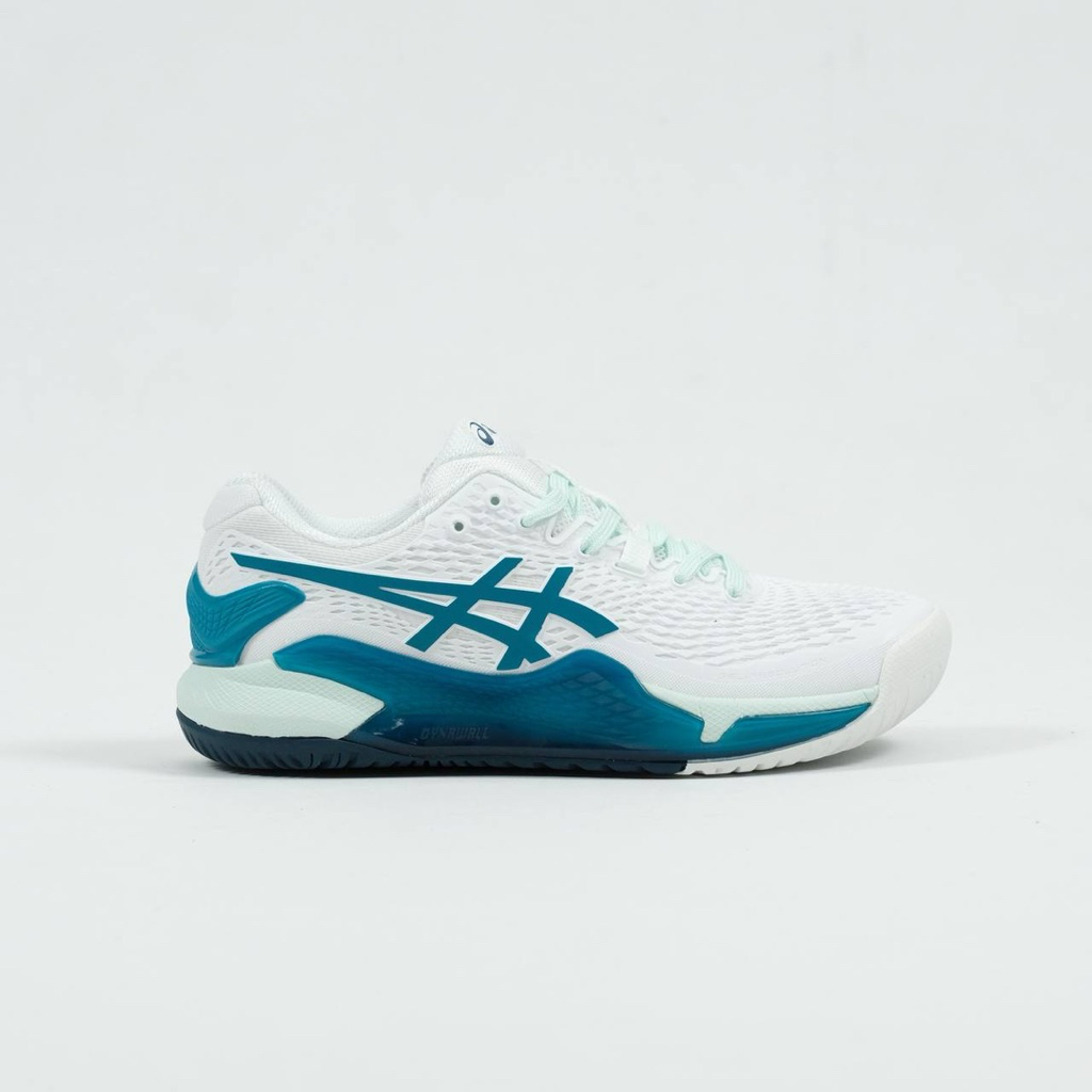 Asics Gel-Resolution 9 White/Teal Blue