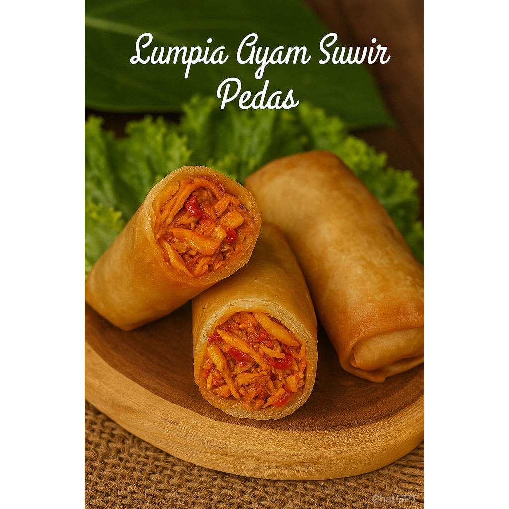 Lumpia Frozen Ayam Suwir Pedas By Nyumpibok