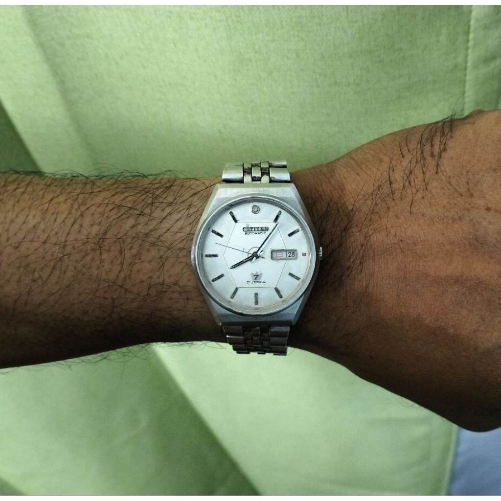 ORIGINAL CITIZEN AUTOMATIC CRYSTAL 7 WHITE DIAL