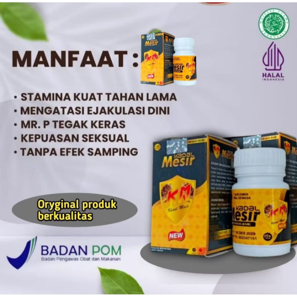 Tingkatkan Kejantanan Pria dengan Km Kadal Mesir, Kapsul Herbal yang Kuat & Tahan Lama