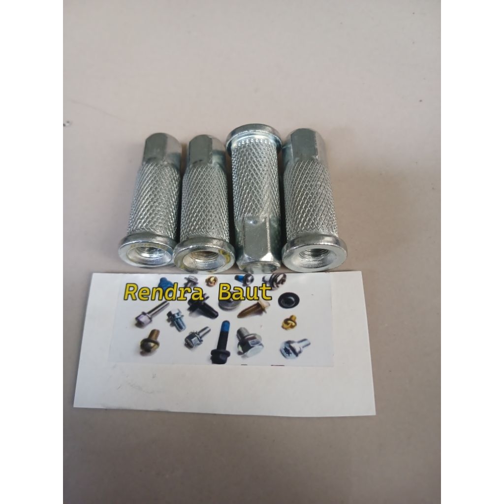 4pcs mur head mur nanas m8 kunci 12 universal