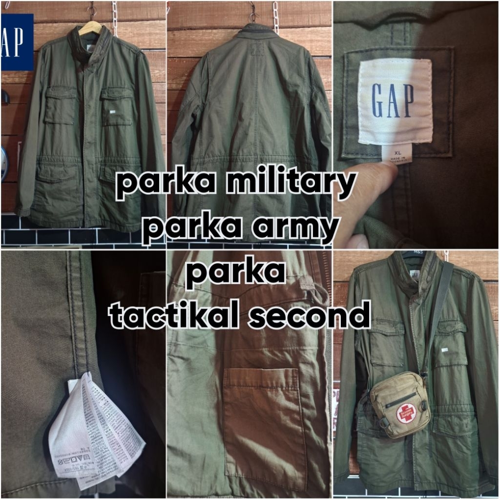 parka military / parka army second vintage
