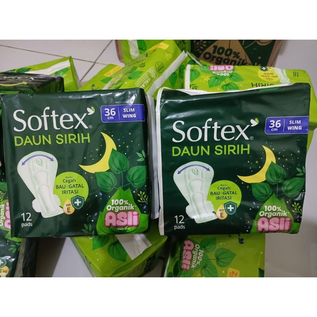 Softex daun sirih 36cm isi 12/Softex daun sirih 42cm isi 8/Softex daun sirih 29cm isi 18