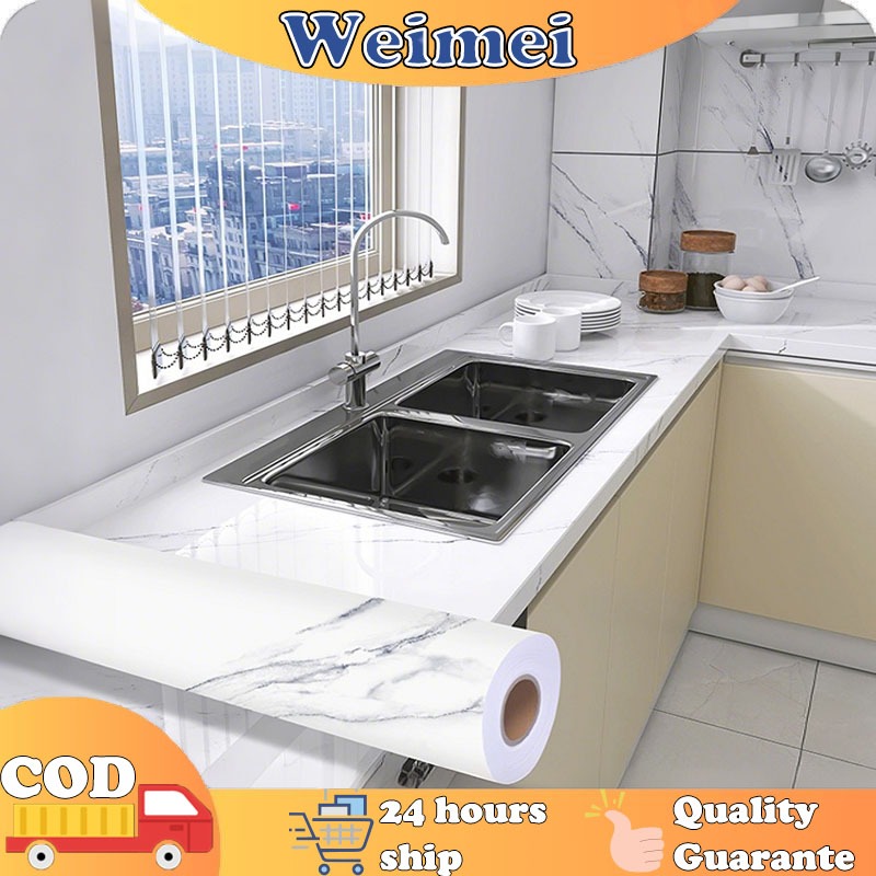 Wallpaper Stiker Dinding Walpaper Dapur Anti Minyak Dan Panas Kamar Mandi Anti Air Lemari Mandi Meja