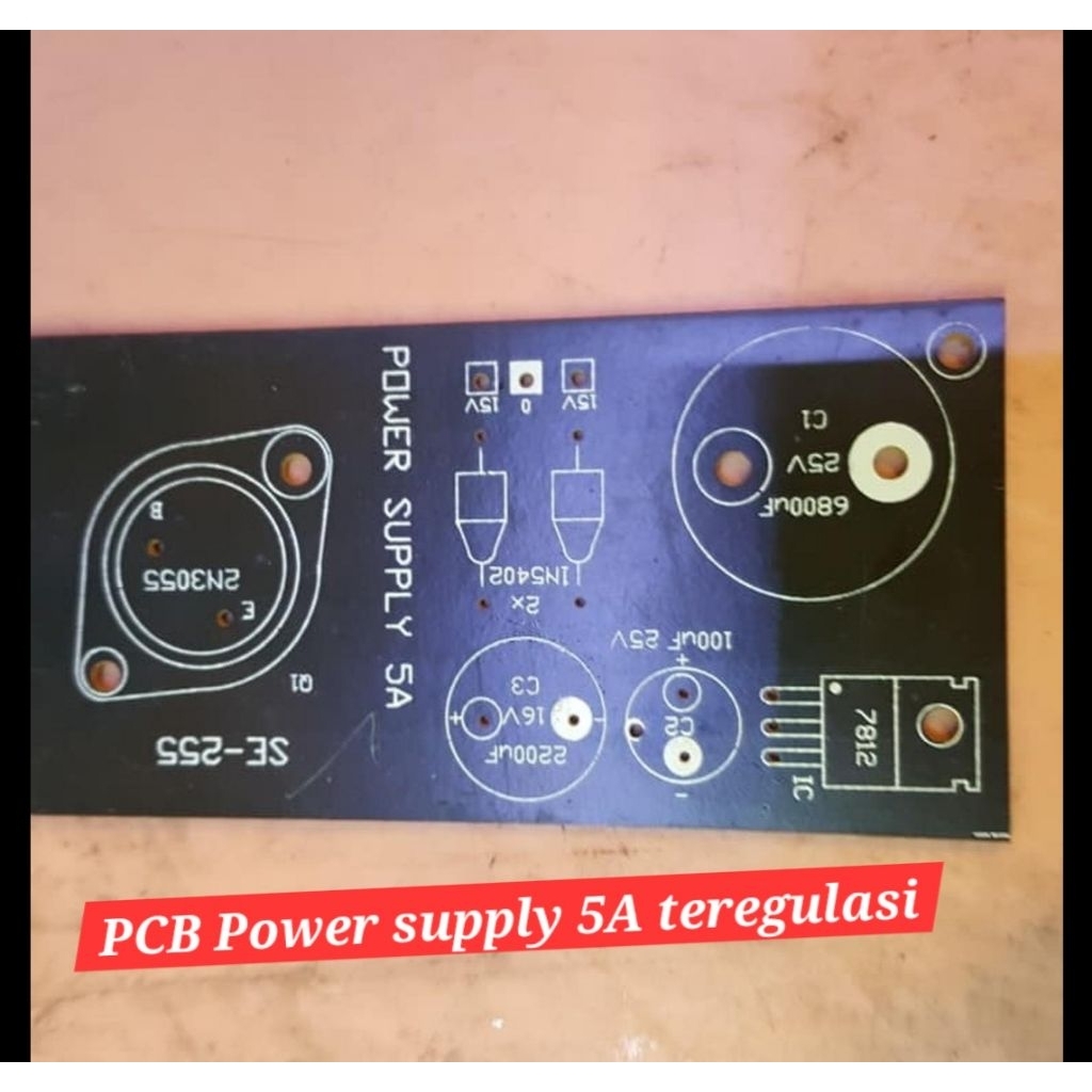 pcb power supply catu daya 5A 3055