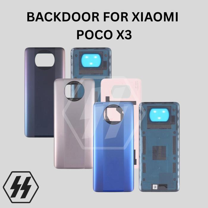 Backdoor Xiaomi Poco X3 Cover Belang Xiaomi Poco X3 Tutup Belakang Xiaomi Poco X3