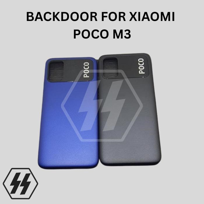Backdoor Xiaomi Poco M3 Cover Belang Xiaomi Poco M3 Tutup Belakang Xiaomi Poco M3 - BLUE