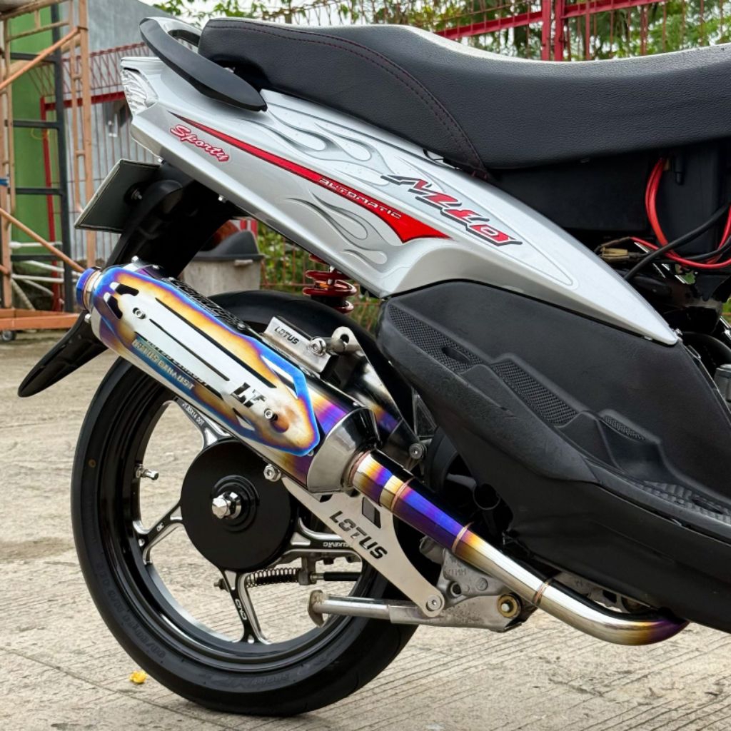 TERMURAH DAN TERLARIS KENALPOT STANDAR RACING ORIGINAL LOTUS TYPE SC01 DAN SC02 MIO KARBU .MIO SMAIL
