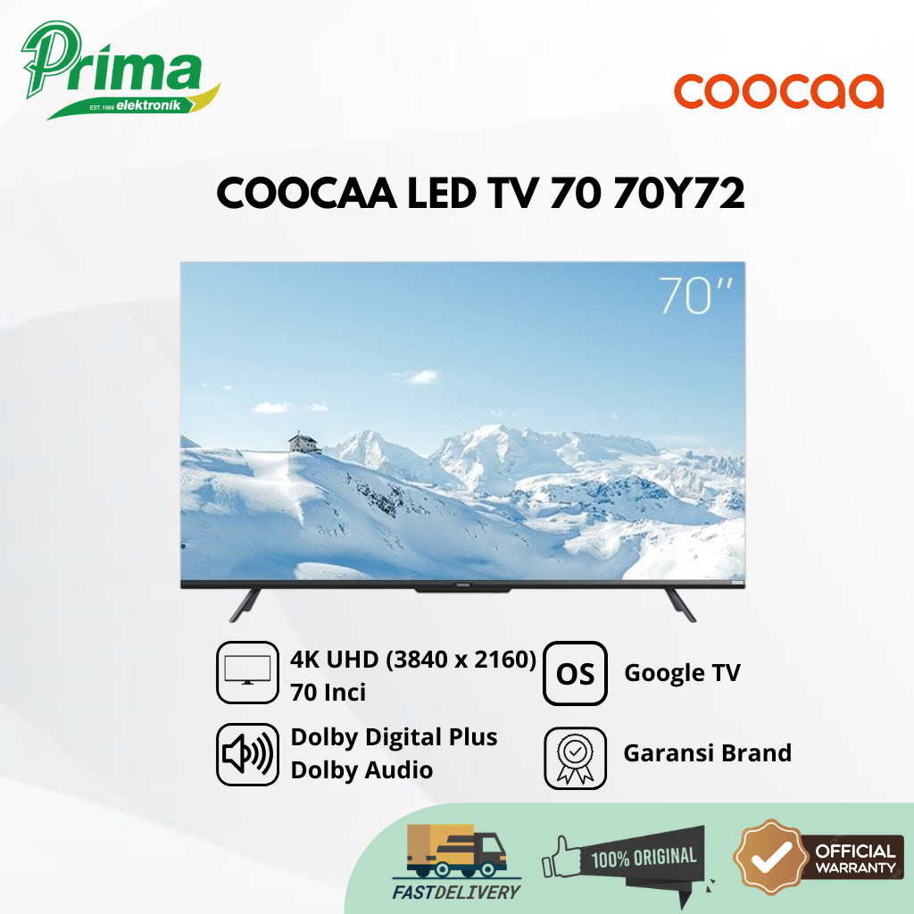 COOCAA 70Y72 70 INCH LED  TV GARANSI