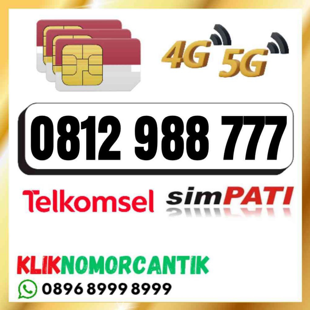 Nomor Cantik 10 Digit Telkomsel Simpati 10 Digit O812 988 777