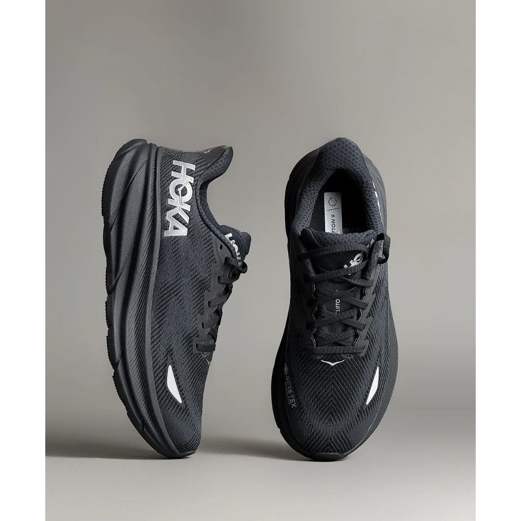 Sepatu Hoka Clifton 9 Gore-Tex Black