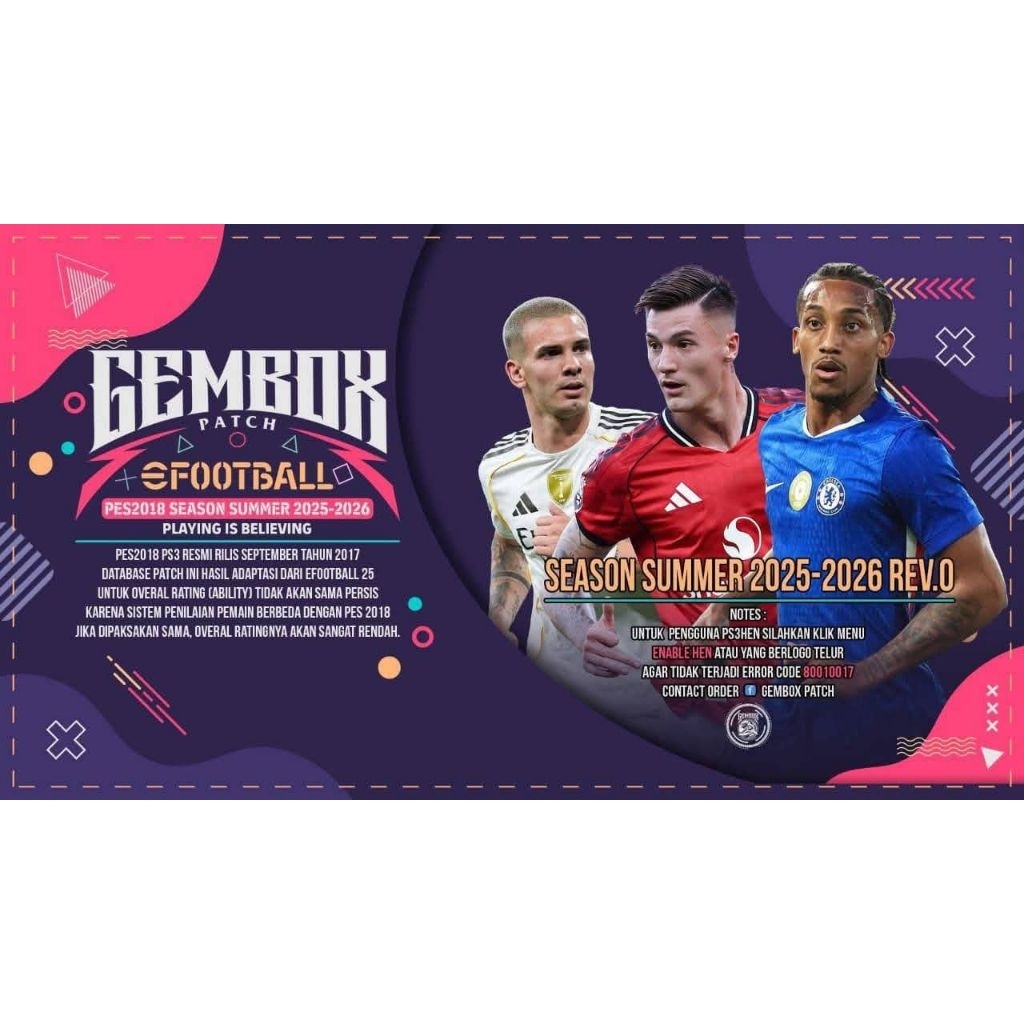 Gembox  ps3 patch terbaru season 2026