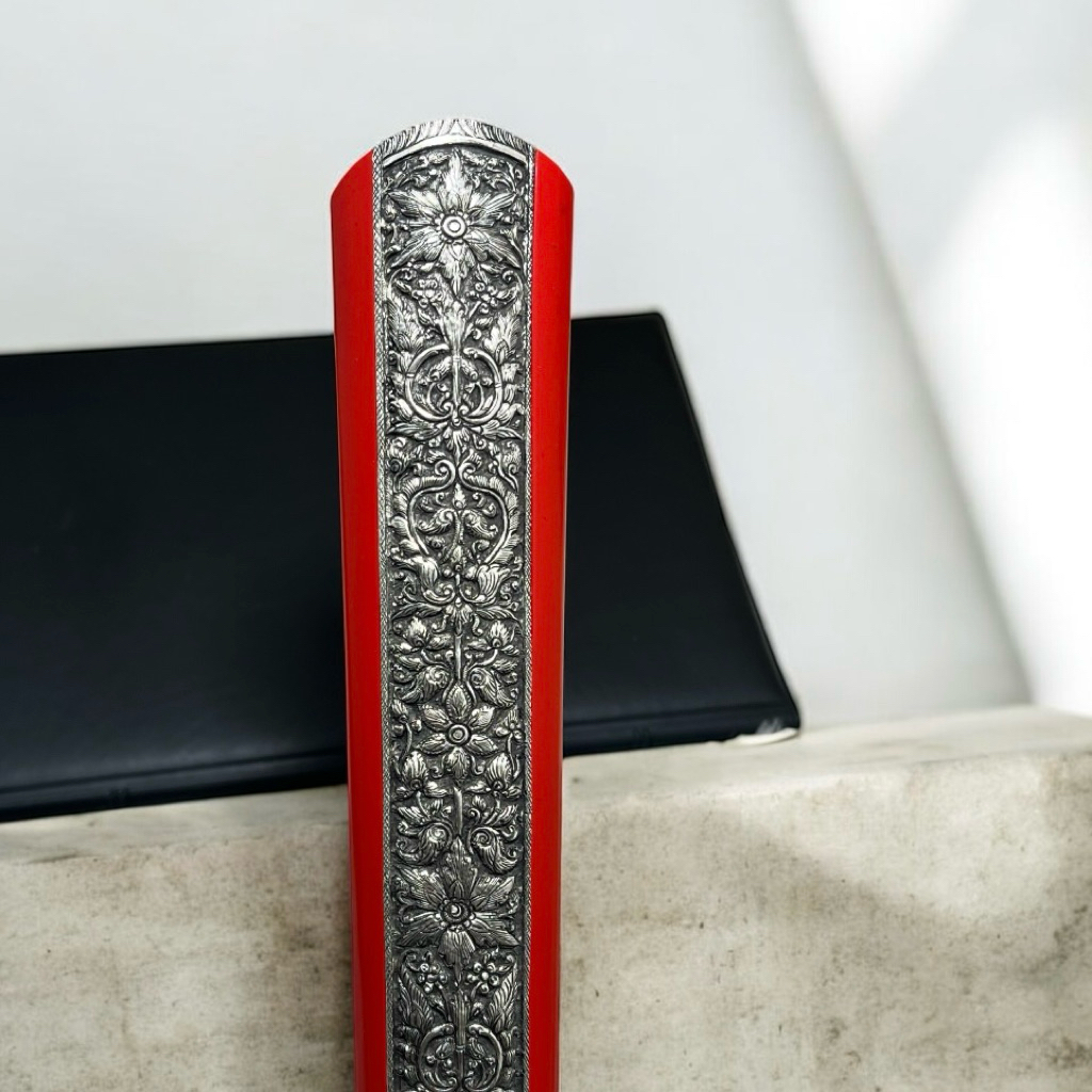 Pendok Slorok Jogja Perak Asli Tatahan Purbonegaran Kemalo Merah Serlak