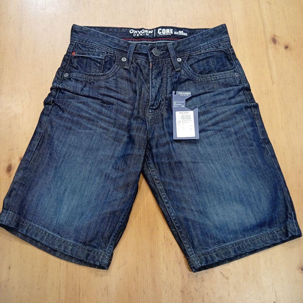 Celana Pendek Jeans Pria Oxygen Denim Original 806-2401