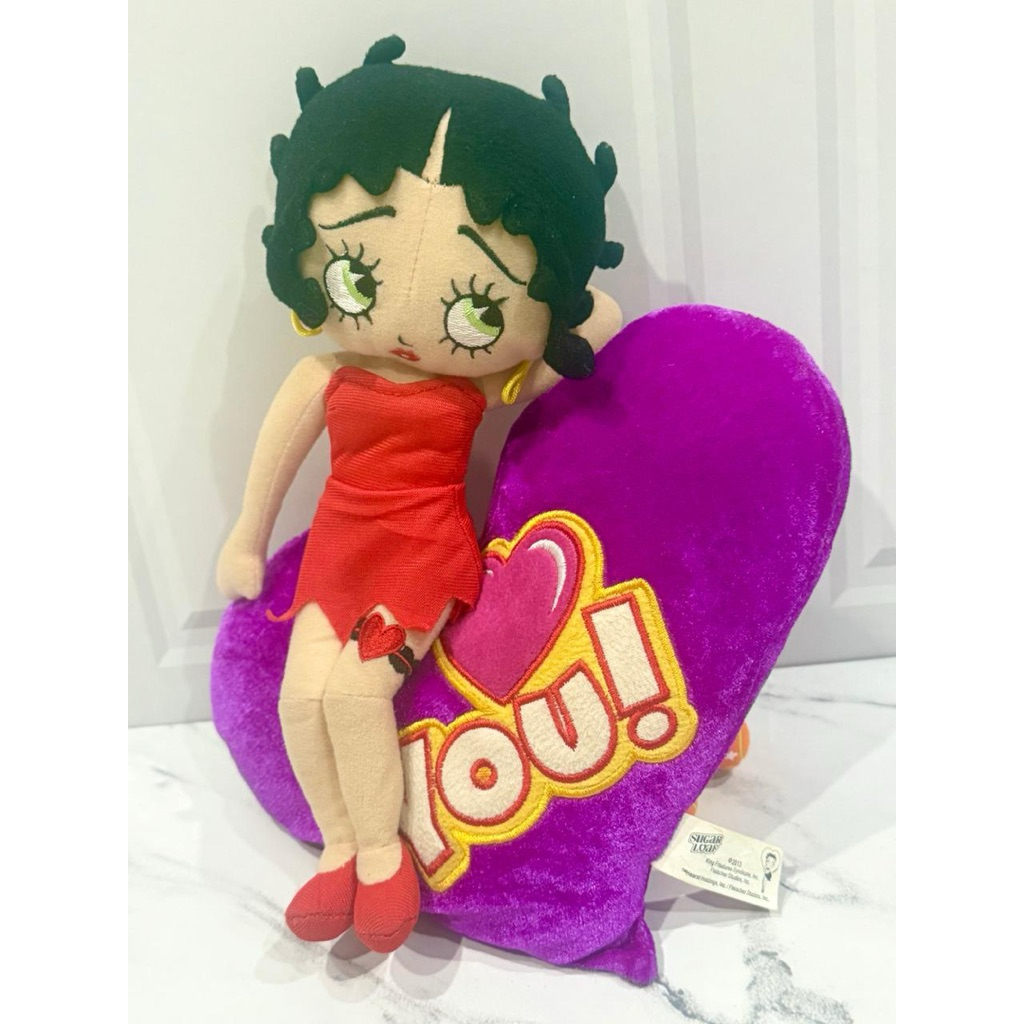 Boneka Plushie Betty Boop Valentine Edition Sugar Loaf Betty Boop