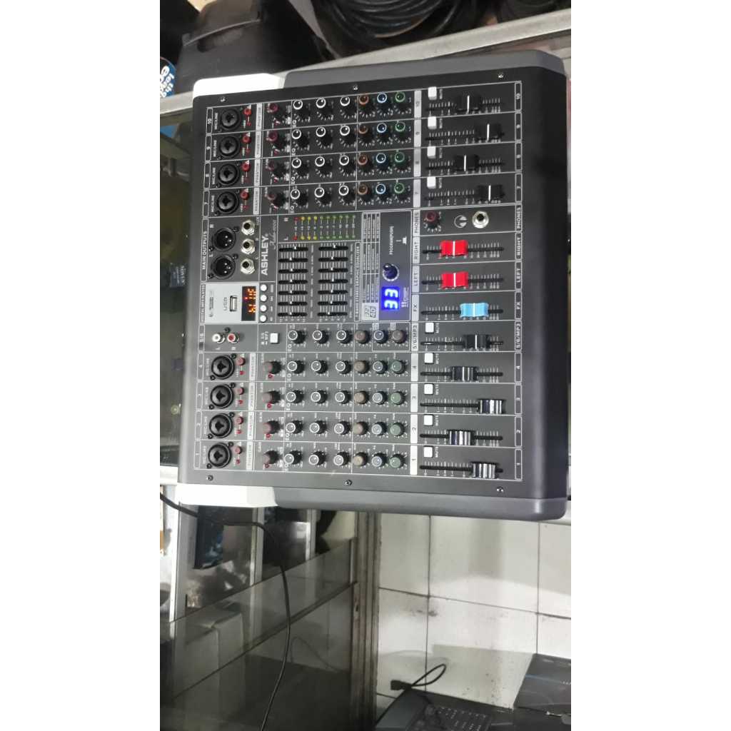 Power Mixer Ashley Audio 1000 Power Mixer Ashley 10 Channel Termurah