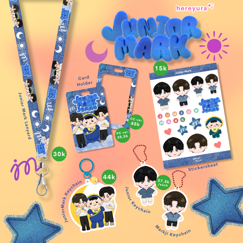 JuniorMark Jummo Card Holder Lanyard Keychain Stickersheet GMMTV Thaienthu