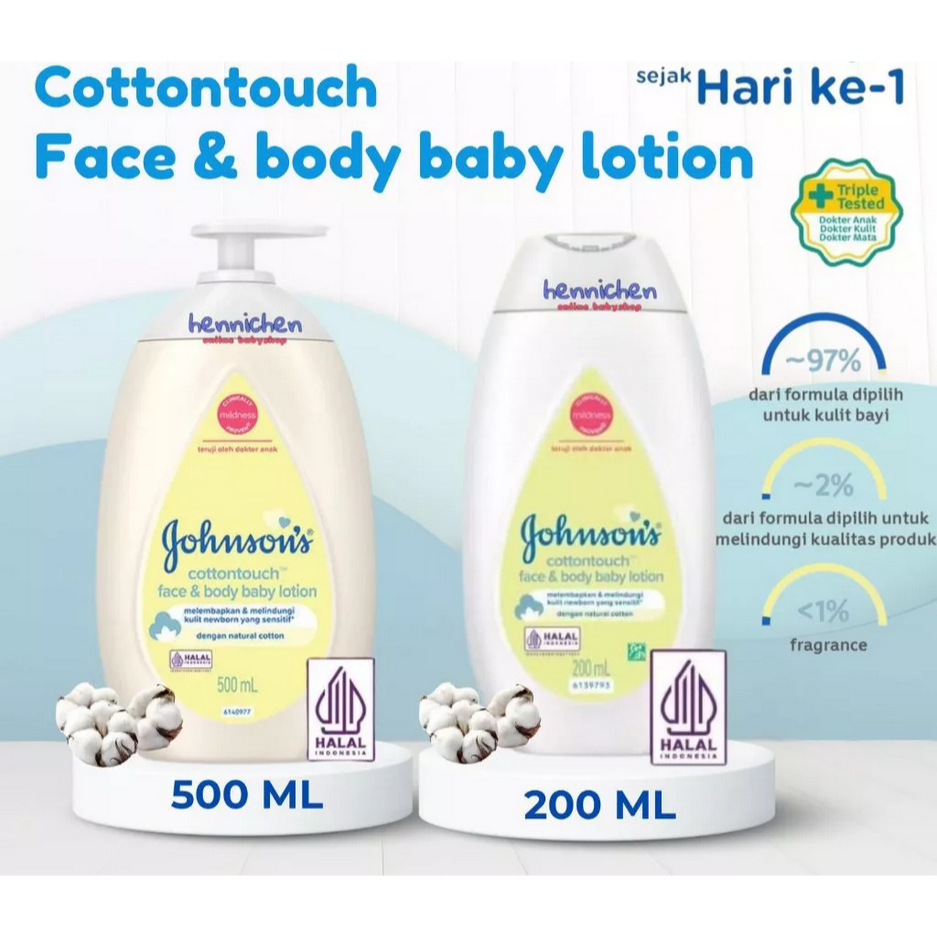 JOHNSON'S CottonTouch Baby Lotion - Lotion Bayi / Johnson's Cotton Touch Lotion