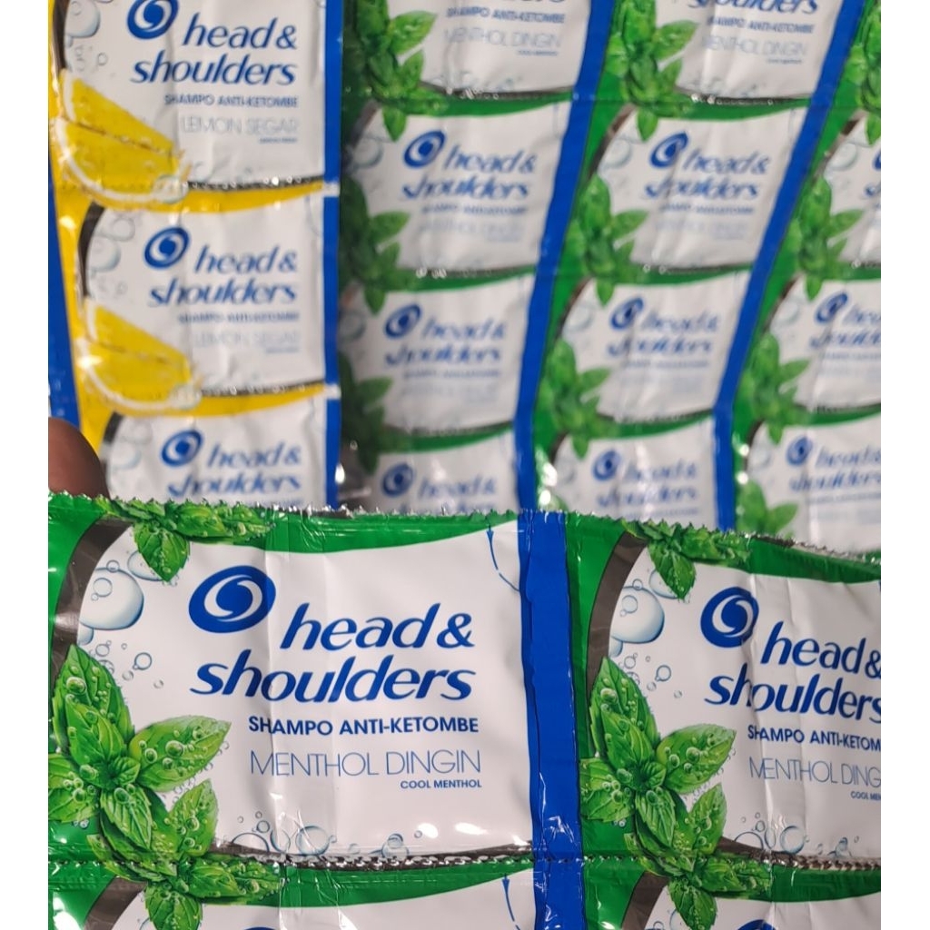 shampo anti ketombe head and shoulders isi 72 sachet rp 1000 shampoo
