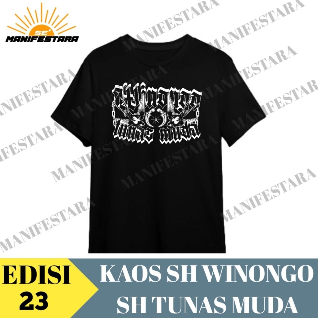 KAOS SH WINONGO PERSAUDARAAN SETIA HATI WINONGO TUNAS MUDA MADIUN PSHW TM DENGAN TEMA SH TUNAS MUDA