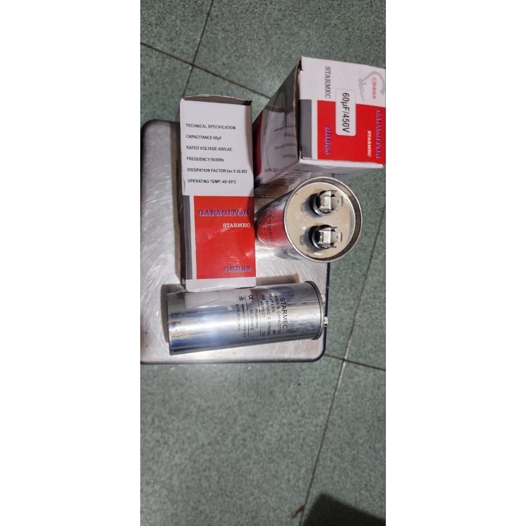Capasitor Starmec 20uf/450V dan 60uf/450V
