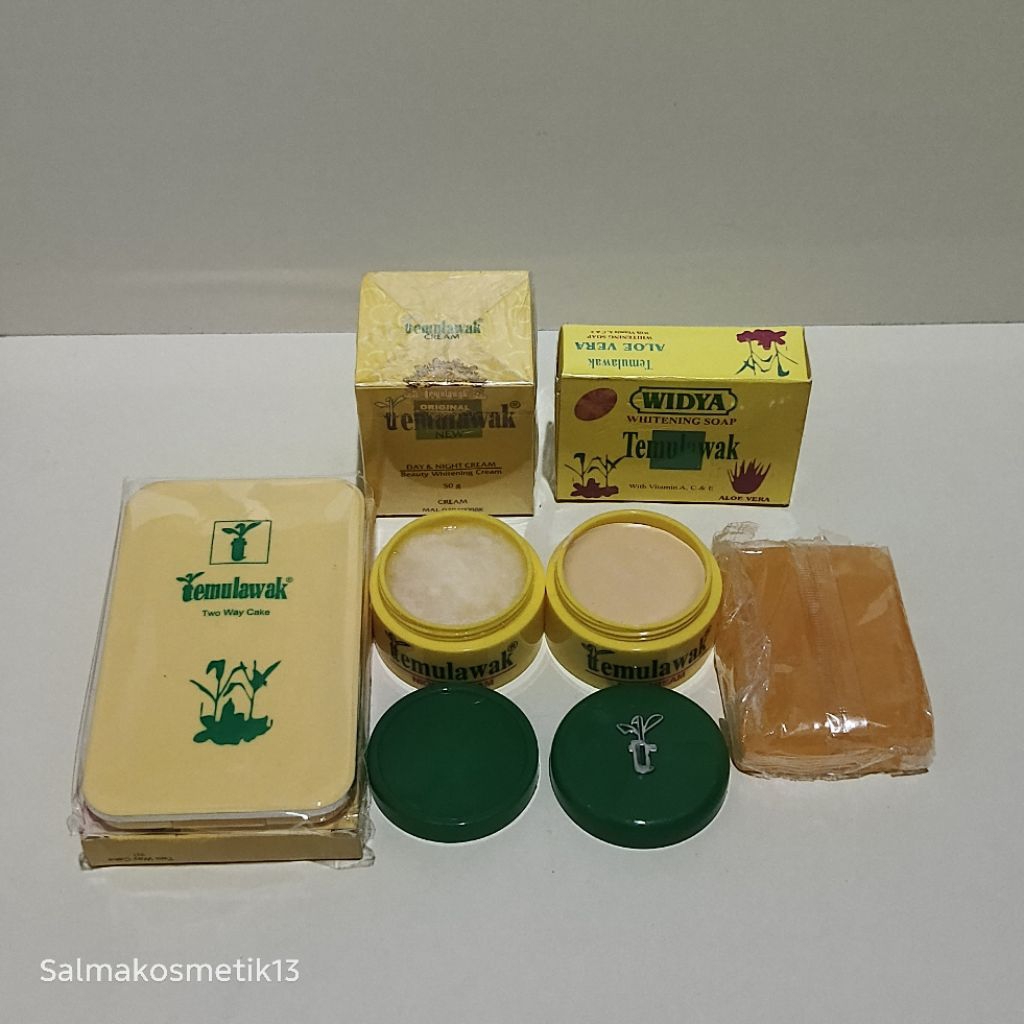Paket Cream Temulawak 4In1 Originall // cream siang, malam, sabun, bedak twc