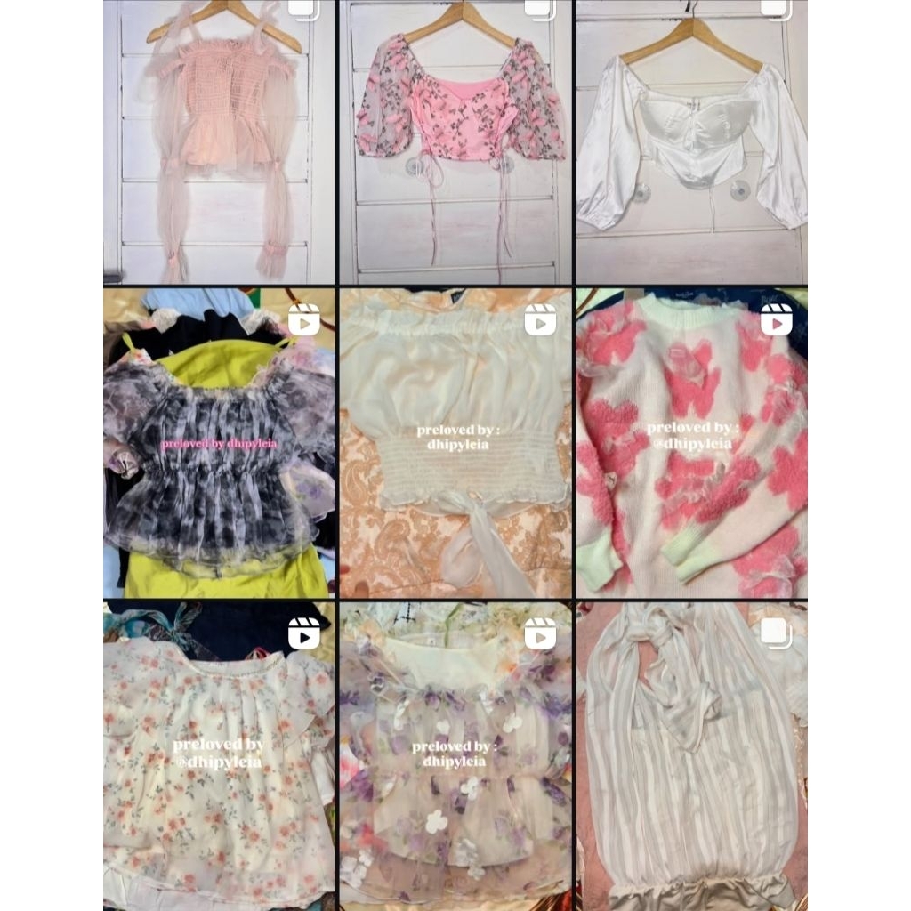 Preloved crop fairy, dress, coquette, knitwear