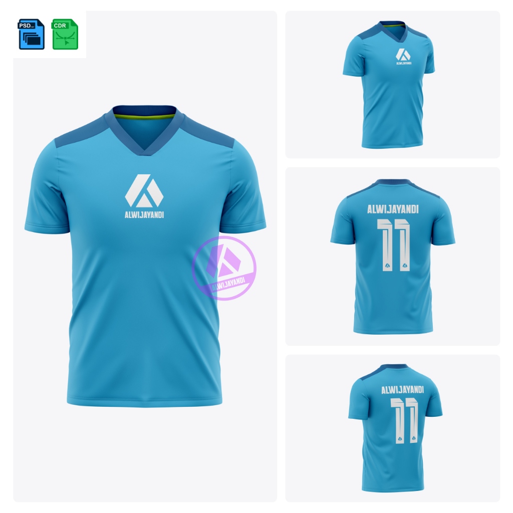 MOCKUP JERSEY VNECK SLIP // PS CDR