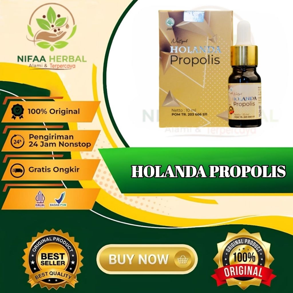 HOLANDA PROPOLIS 10 ml Suplemen untuk Kesehatan