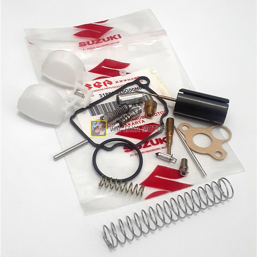 VJM SMASH TITAN SKEP GAS + PELAMPUNG + REPAIRKIT REPAIR KIT ISI KARBU KARBURATOR SMASH TITAN SUZUKI