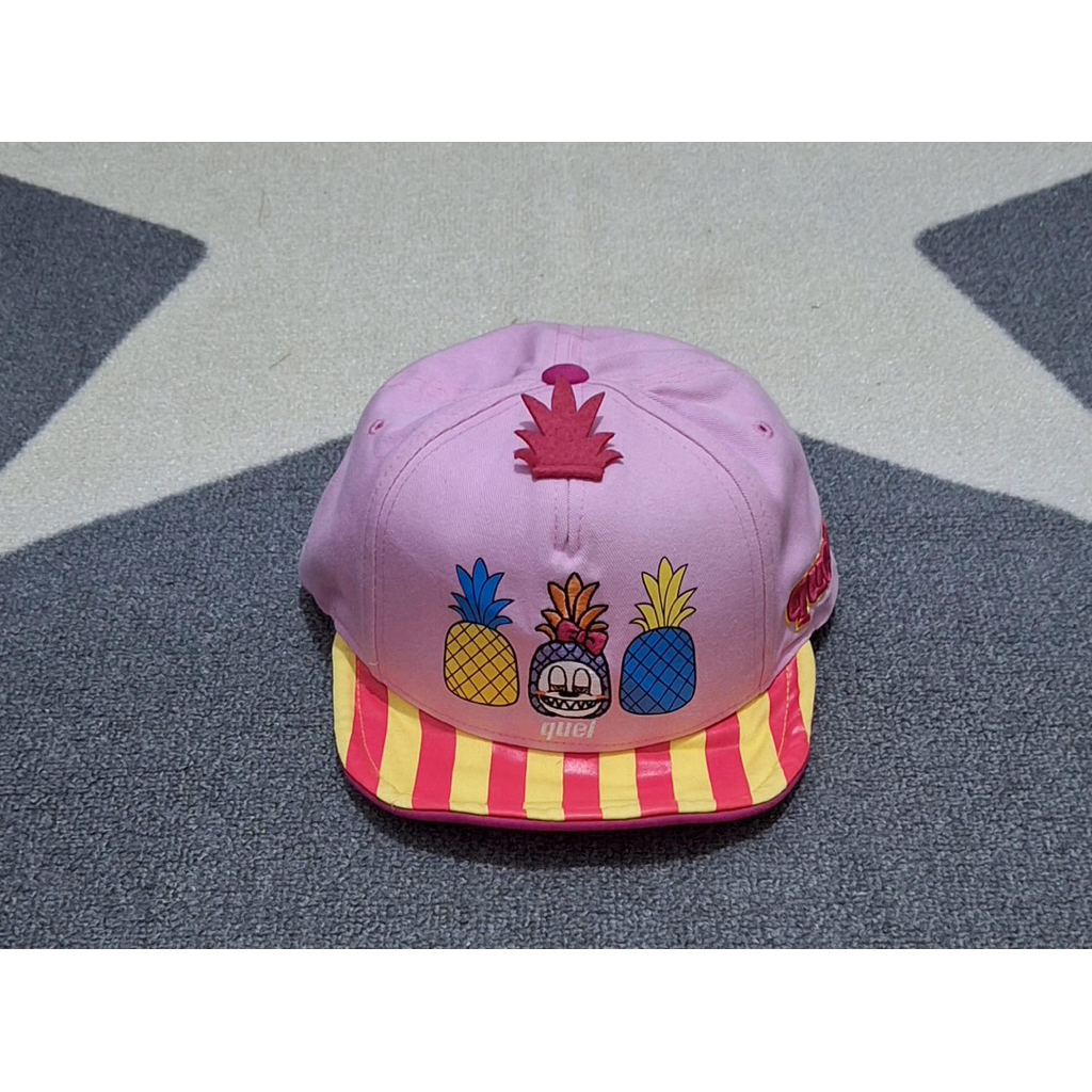 Topi anak-anak kids hat elstinko cap pink lucu murah bagus preloved 2nd seken sekon secon pl bekas o