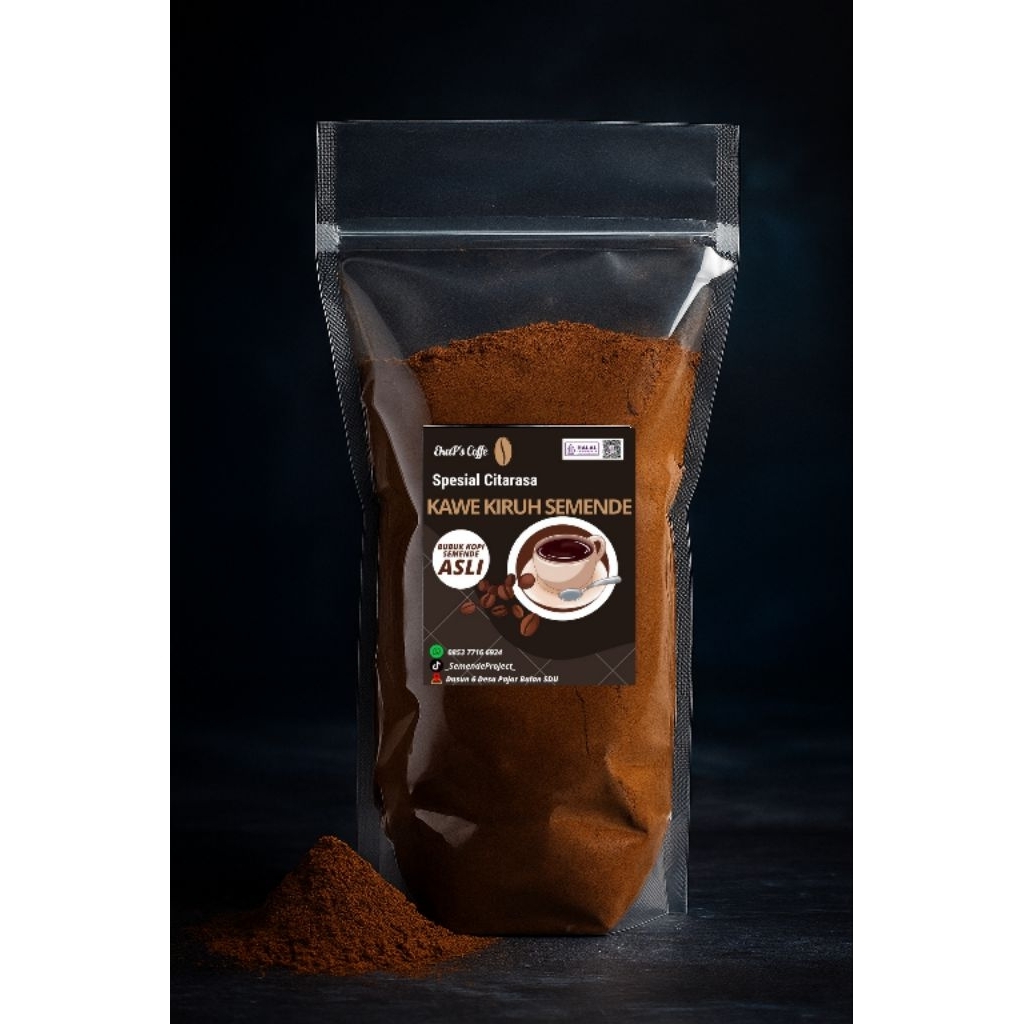Bubuk kopi Robusta Semende asli