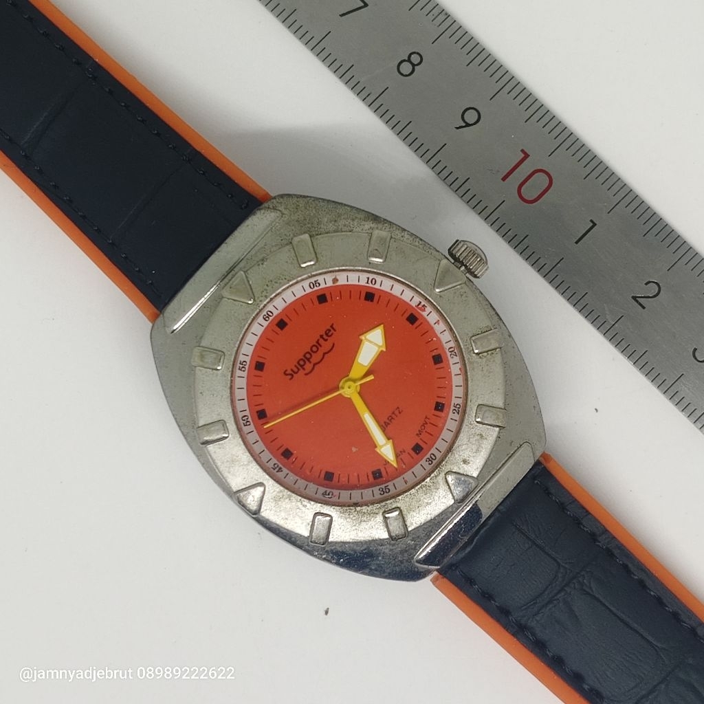 Jam Diver Supporter Orange Grey Bekas