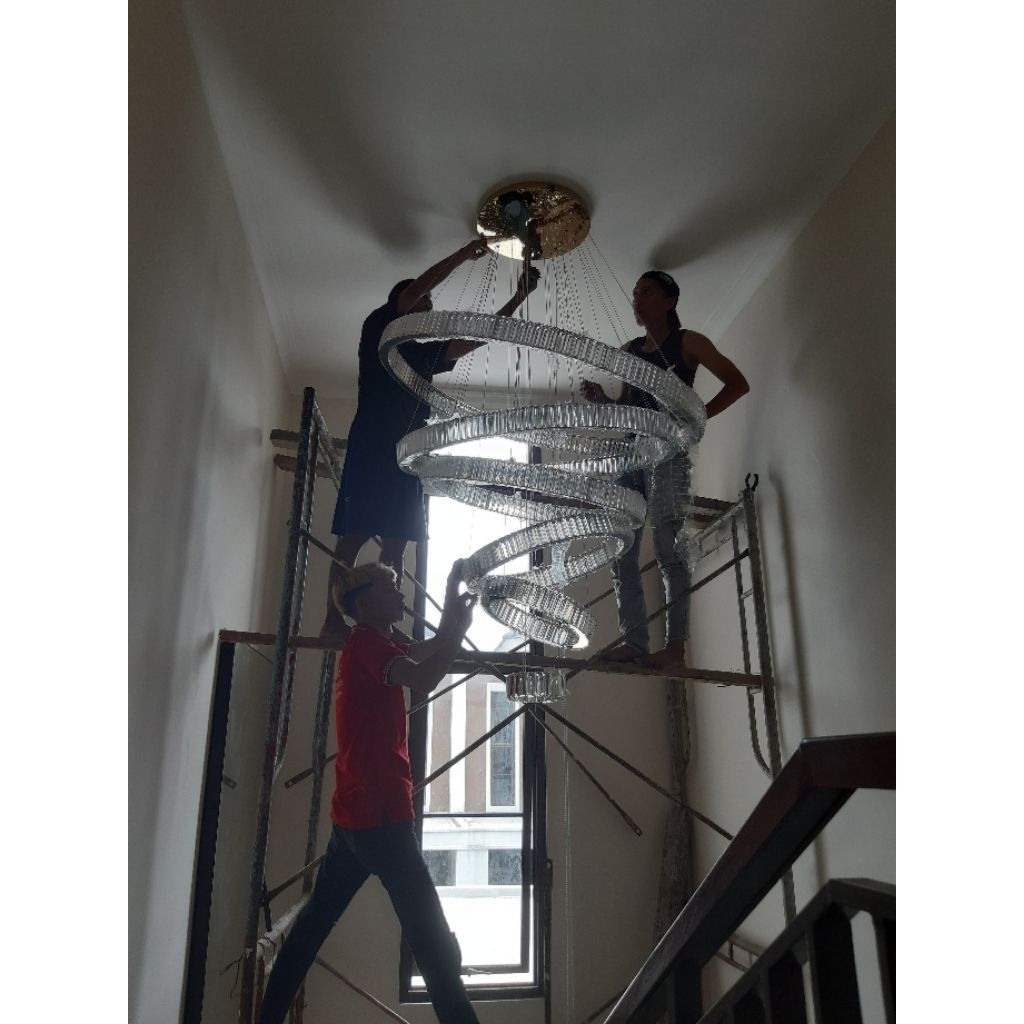 melayani Pasang & Service Lampu kristal