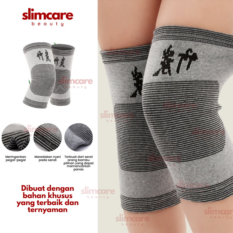 Pelindung Lutut Anti Rematik Alat Kesehatan Pembalut Lutut Bahan Serat Arang Bambu
