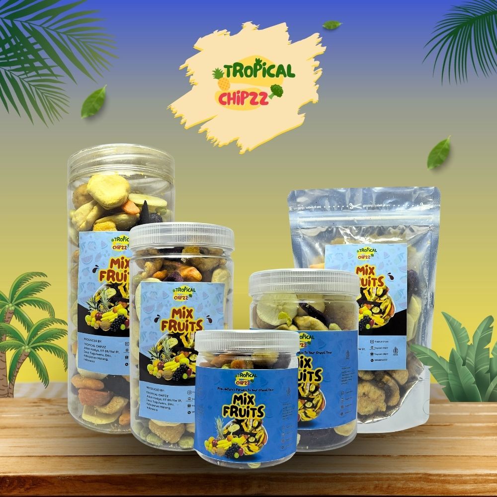 KERIPIK MIX BUAH / MIX FRUITS / Keripik Kering Buah Sayur