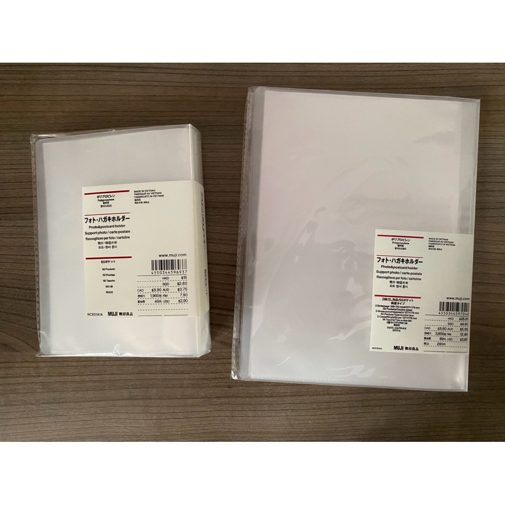 [ORIGINAL JP - READY INA] MUJI JAPAN PRODUCTS (Kolbuk Muji Postcard Holder 2L, 60 pockets, Kolbuk je