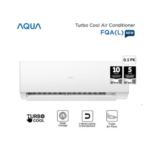 AC AQUA AQA-KCR5FQAL AC STANDAR 1/2 PK GARANSI RESMI UNIT ONLY