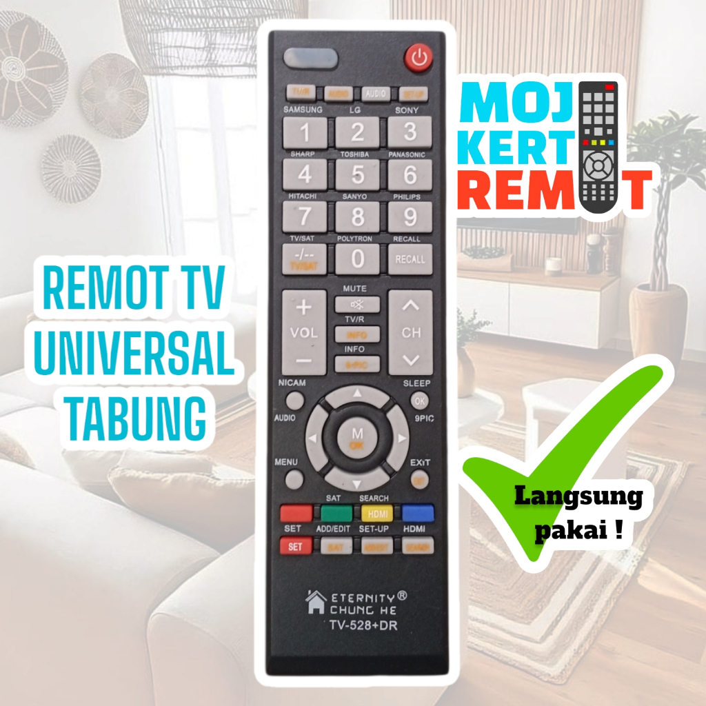 REMOTE TV UNIVERSAL TABUNG