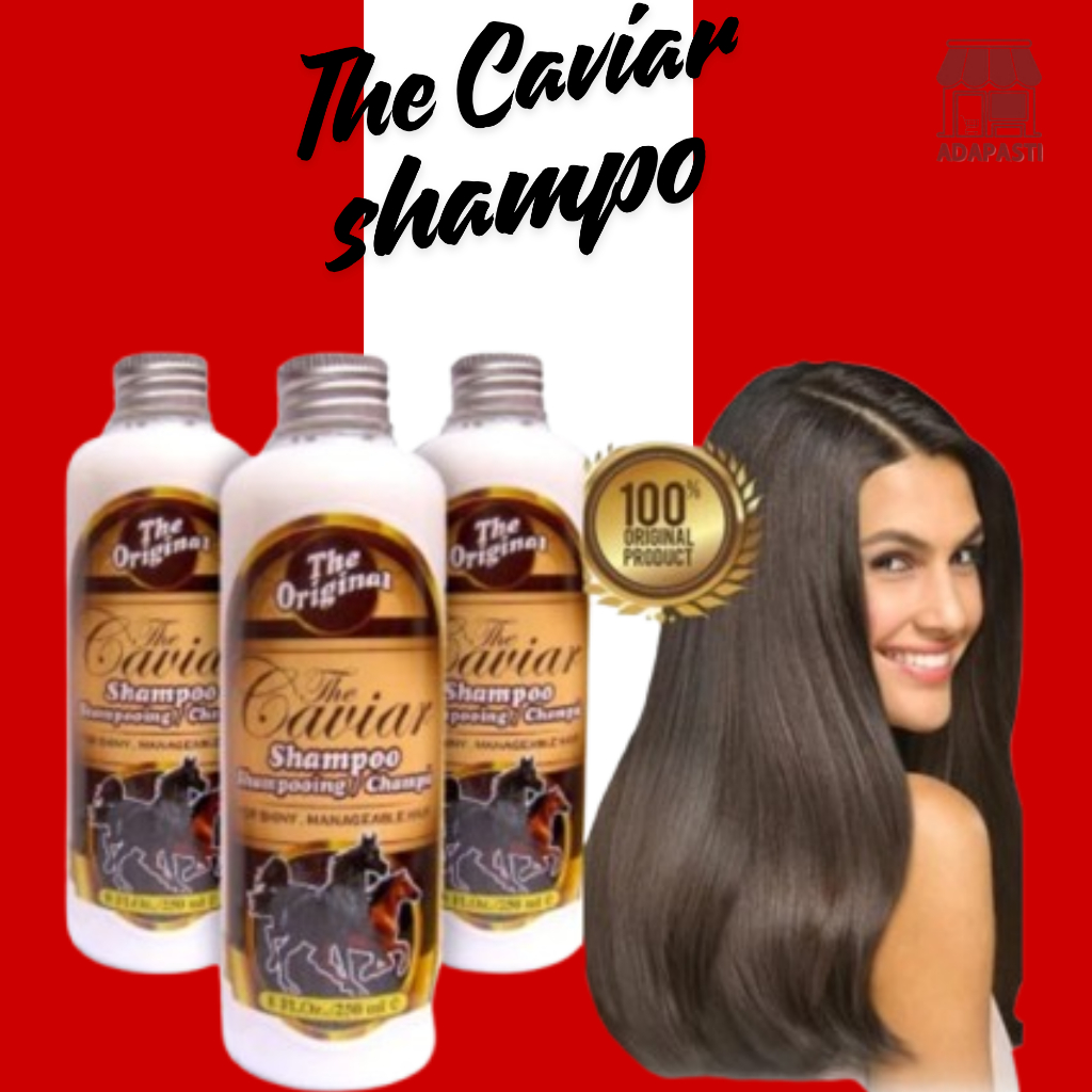 The Caviar Shampo Kuda Penyubur Rambut Asli Pencegah Kebotakan Sehat Tidak Rontok Original
