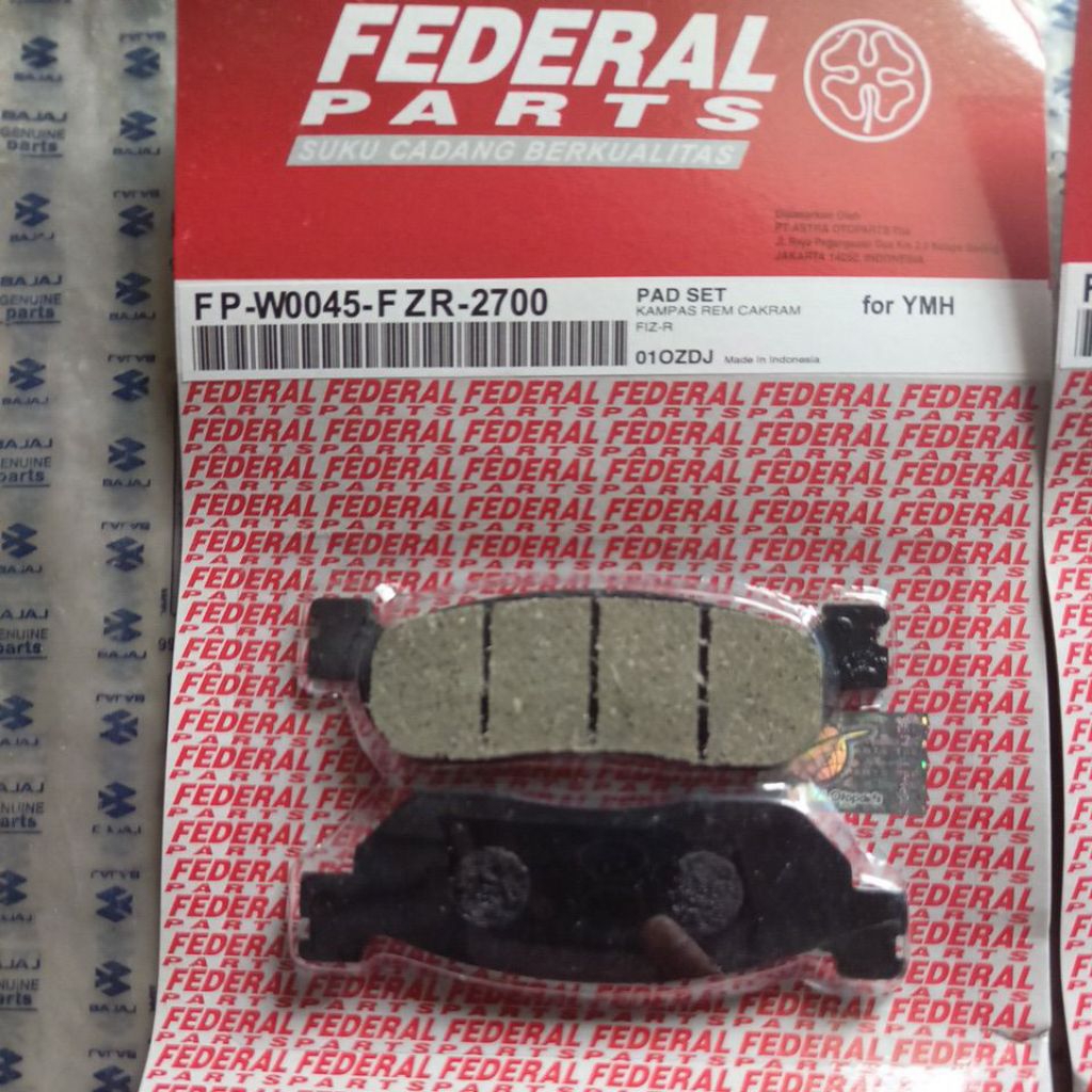 KAMPAS REM DEPAN FIZ-R KAMPAS REM CAKRAM DEPAN FIZR DISPAD PAD SET FIZ R