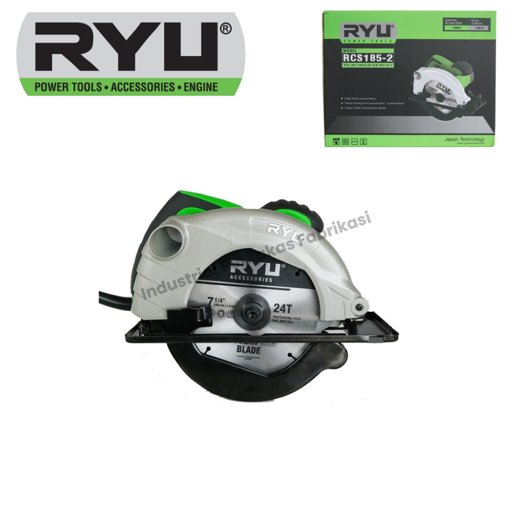 Mesin Sirkel RCS185-2 RYU Circle Potong Kayu 7" Circular Saw RCS 185 2