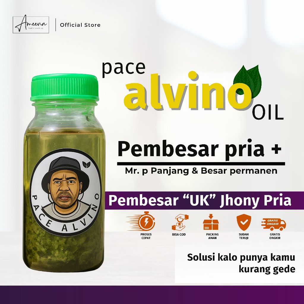 [ Privasi Aman ] Minyak Alvino Original Asli Papua Terapi Minyak Pijat Daun Tiga Jari 50 ML