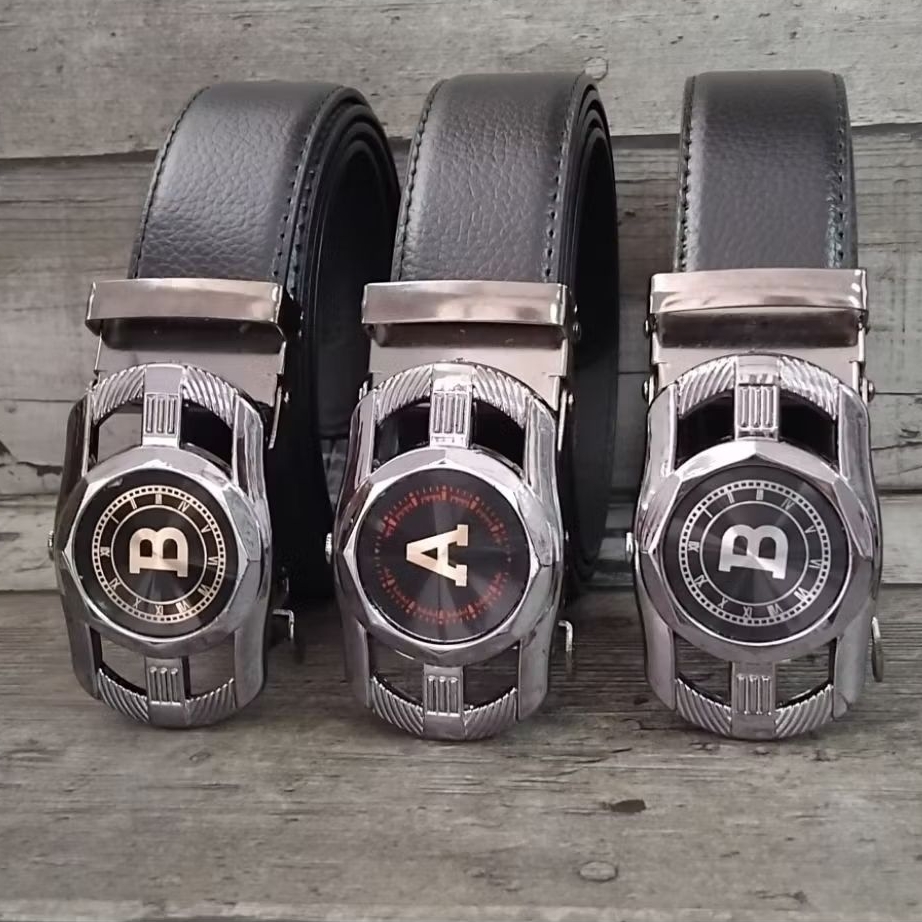 ikat pinggang rel pria/gesper huruf