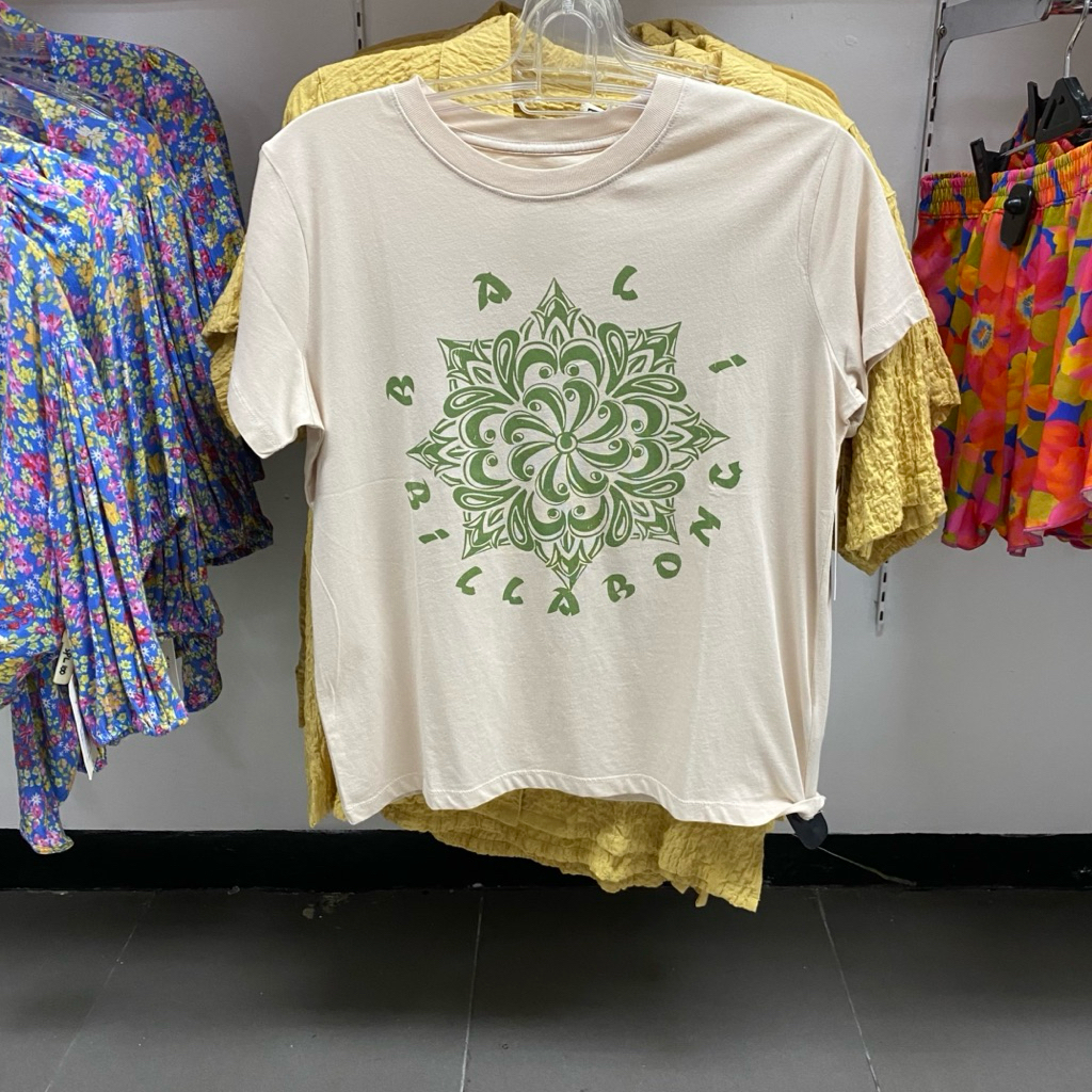 Kaos Billabong Wanita Mandala Bali Tee Salt Crystal Original