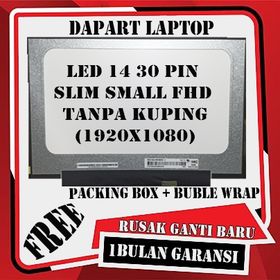 LED LCD LAYAR ASUS VIVOBOOK S410 S410U S410UA S410UF S410UQ S410UN 4.0 Slim 30pin SMALL FRAME