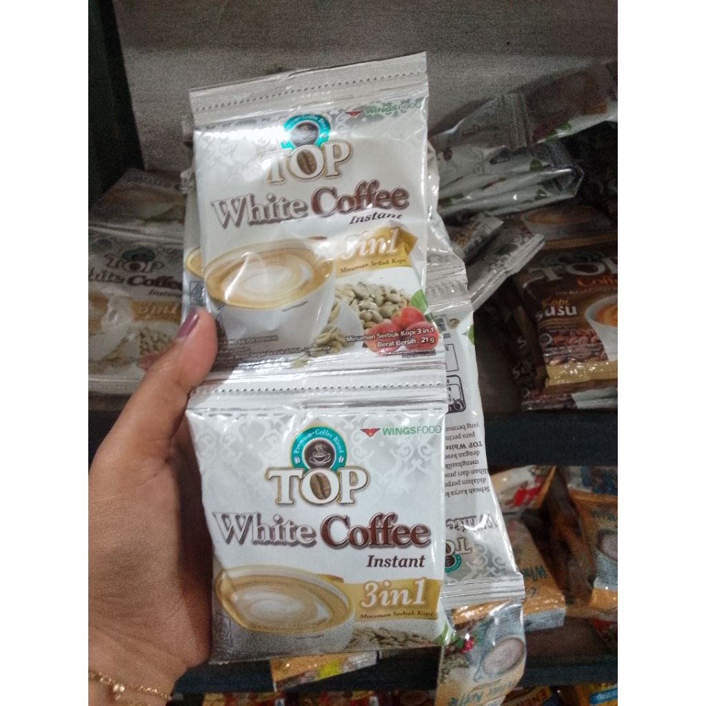 kopi top susu kental manis & top white 21g